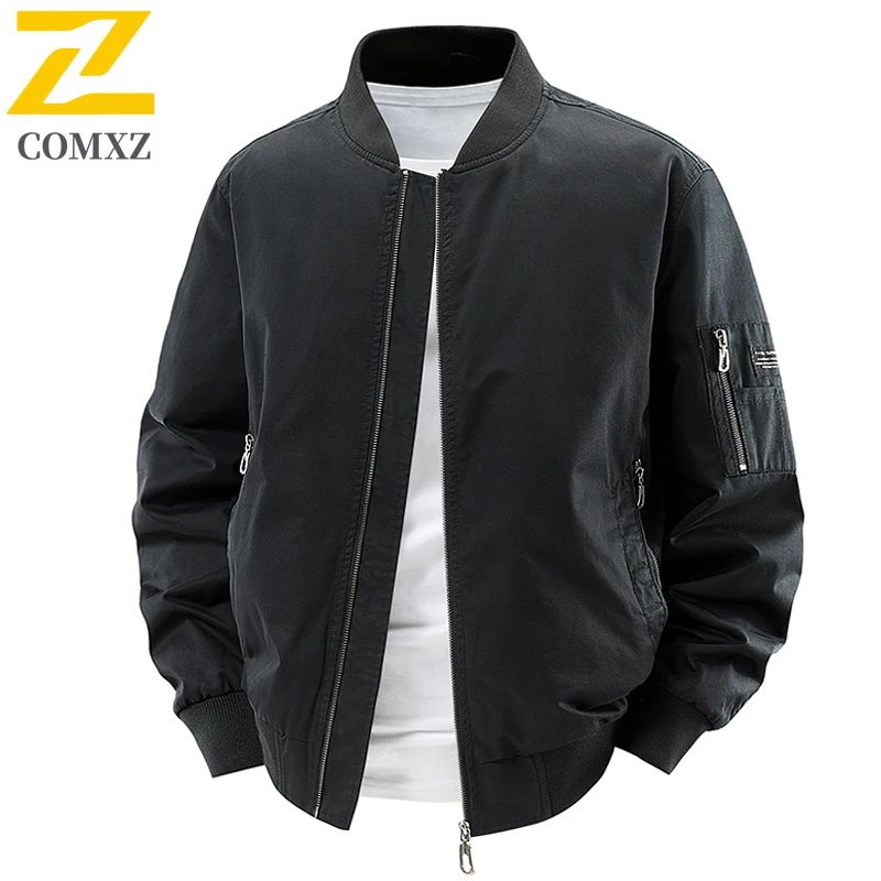 남성 재킷 2025 신상 슬림 트렌디 다용도 편안한 루즈핏 워크웨어 플라이트 재킷 아웃도어 가을 남성 지퍼 재킷