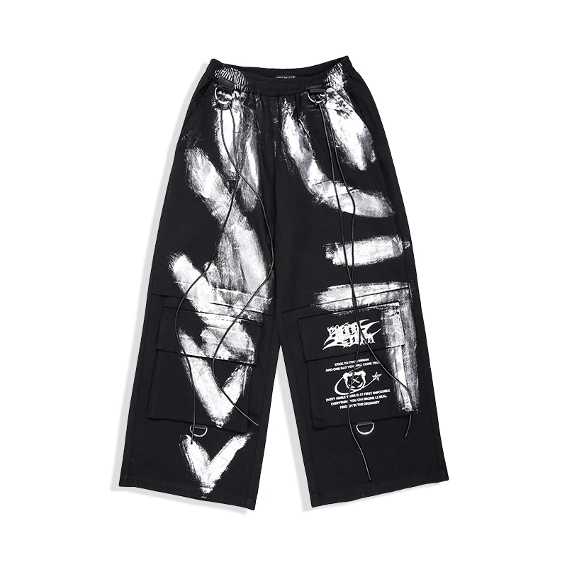여자 실버 크롭 탑 반짝 이는 스트리트 댄스 반바지 블랙 헐렁한 바지 힙합 streetwear 그룹 멋진 무대 쇼 의상 세트