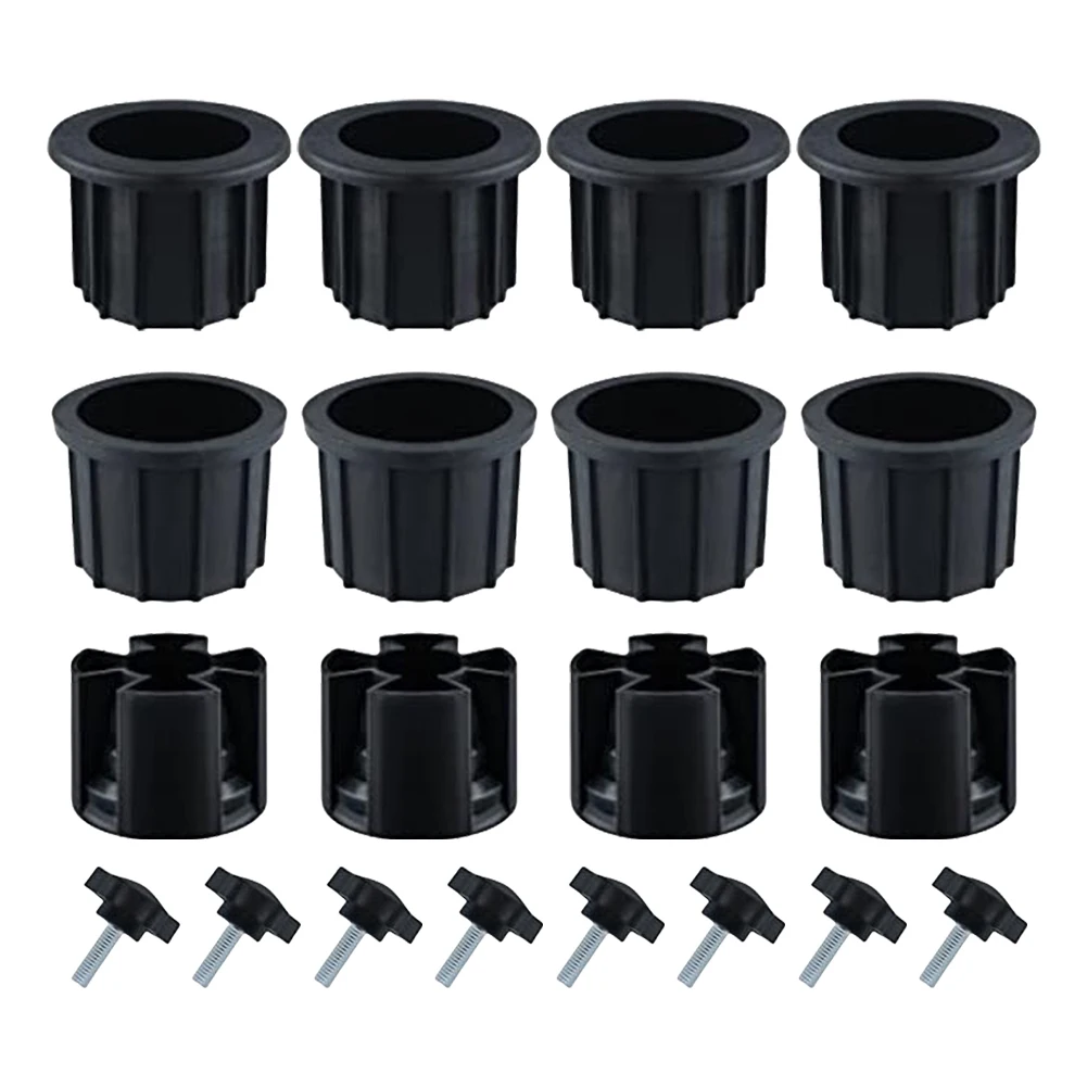 Umbrella Base Stand Replacement Parts Outdoor Umbrella Hole Ring Plug Cover with M8 Thread Screw Replacement Hand Knob
