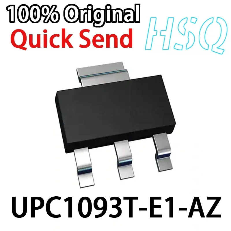 5PCS Patch UPC1093T-E1-AZ Screen Print 93 SOT89 Four-legged Adjustable Regulator Triode