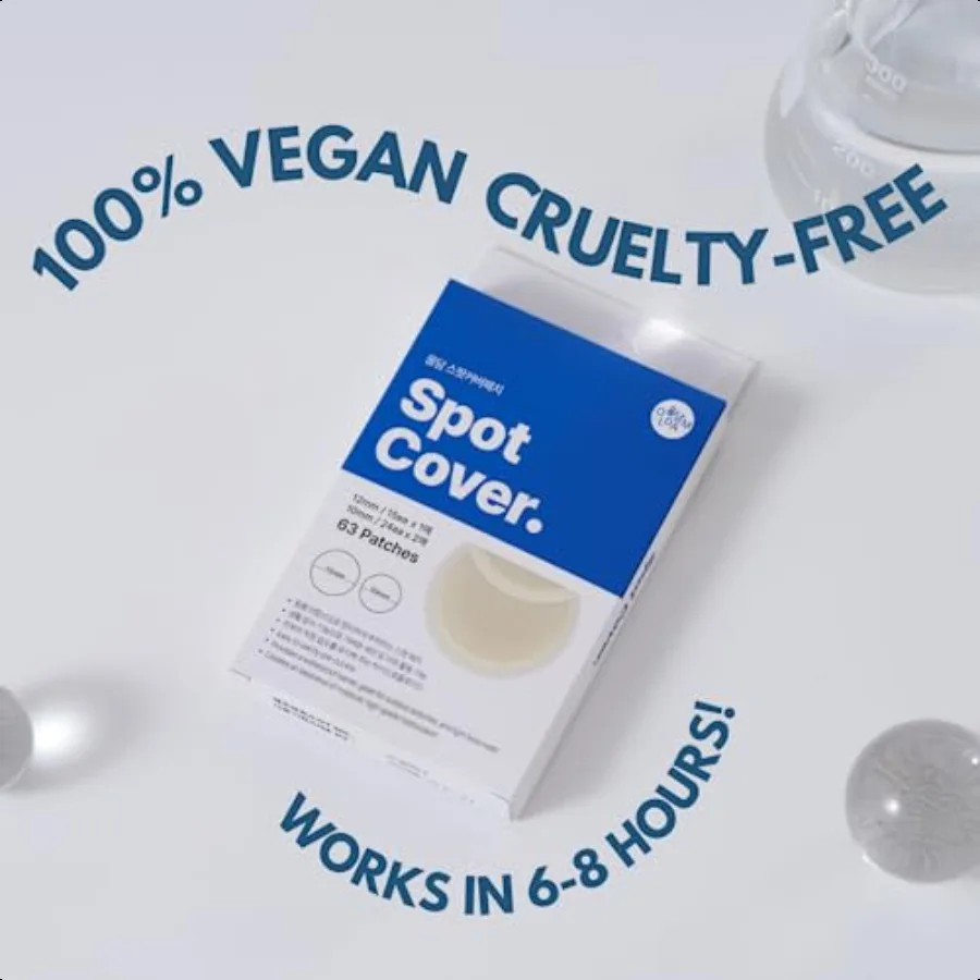 Oldam بقعة غطاء التصحيح الغروانية المائية حب الشباب بثرة التصحيح لتغطية Zits والعيوب بقعة ملصقات للوجه نباتي وقسوة