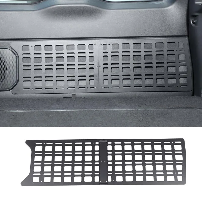 لتويوتا لاند كروزر برادو 2024 سبائك الألومنيوم الأسود سيارة الباب الخلفي تمديد لوحة التخزين الملحقات الداخلية العملية