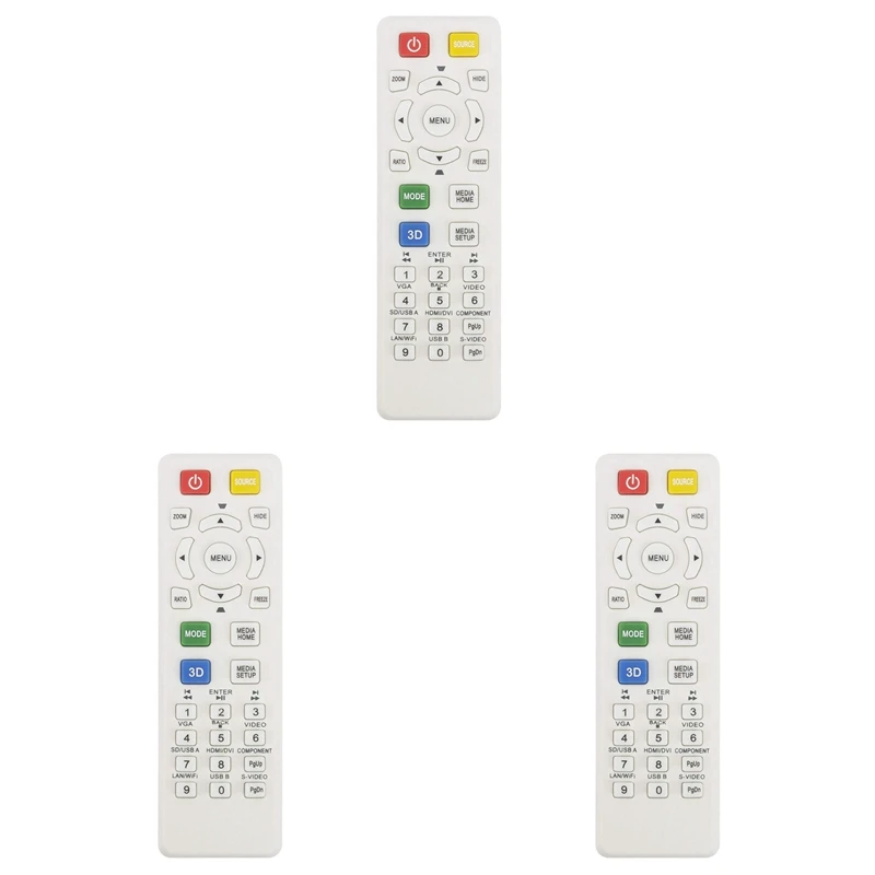

2025 New-3X Replace Remote Control For Acer Projector X115 X125H X135WH H6517ABD D602 D622DE145F EV-S62 HE-801K V31S X124PH