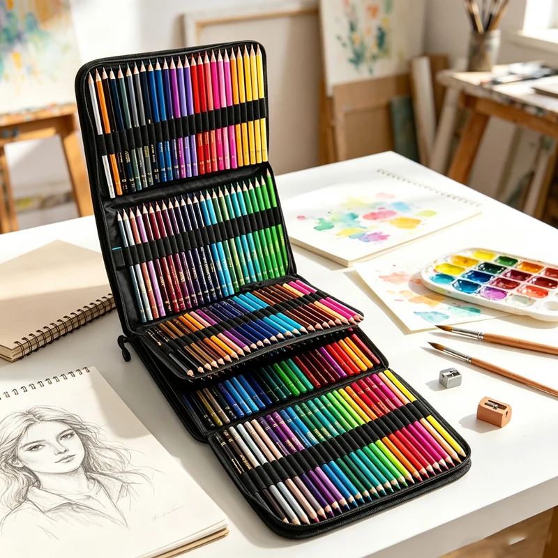 Colored Pencil Professional - مجموعة أقلام تلوين زيتية ومائية 48/72/120/200
