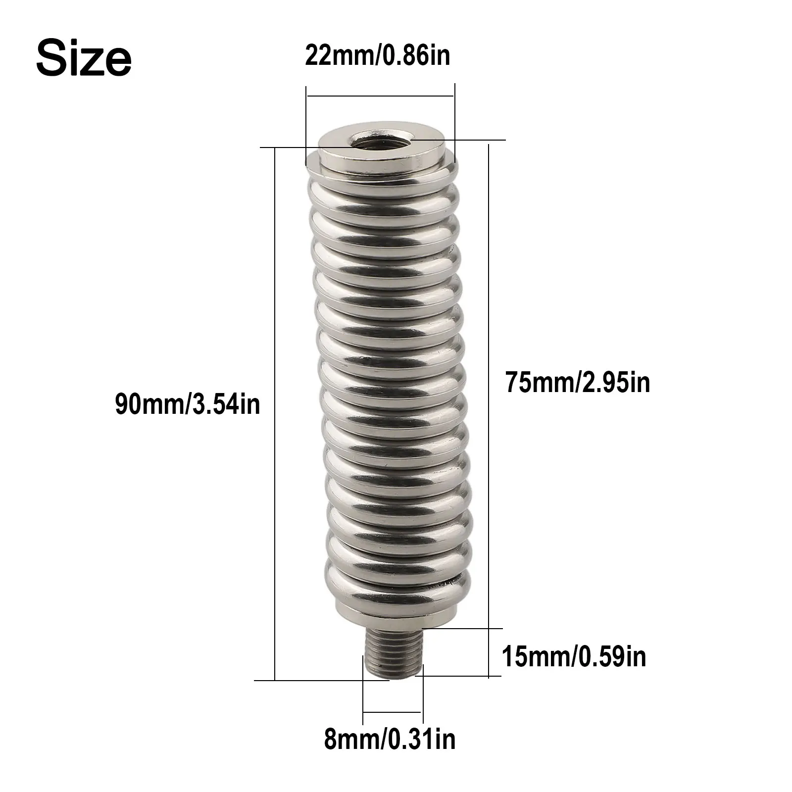 Heavy Duty CB Antenna CB Radio Antenna Mobile CB Radio Electronic Spring Antenna Fits Antennas Up To 60 Inches