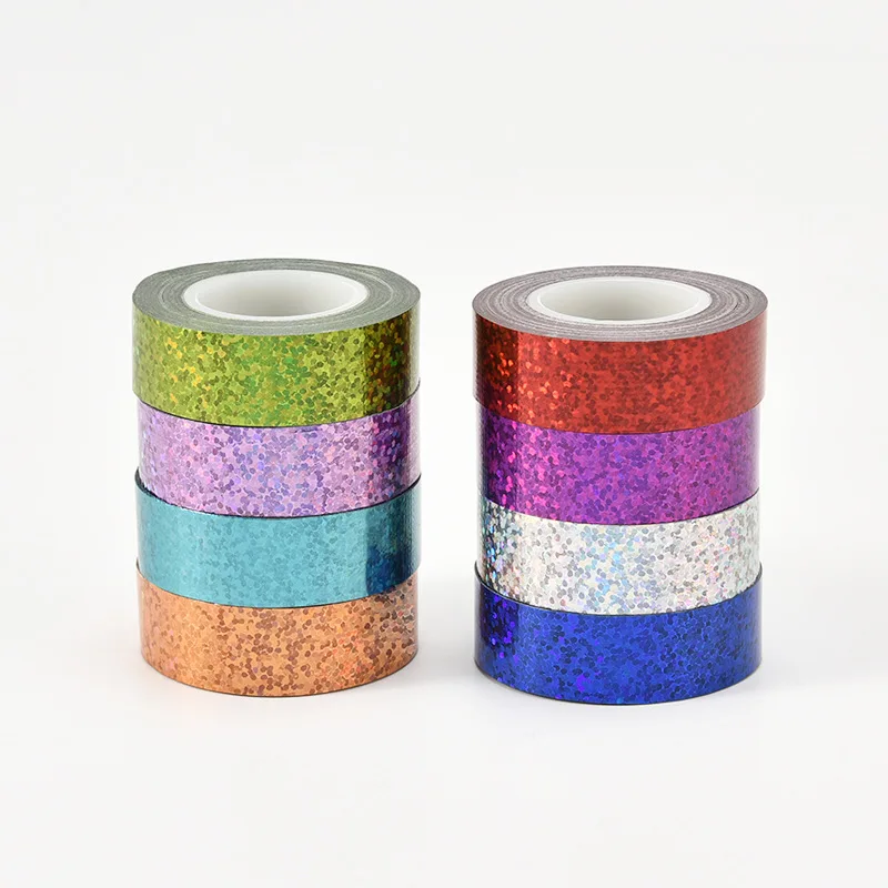 Laser Tape High Strength Adhesive Small Roll Stationery Office Laser Accessories Collage washi tape