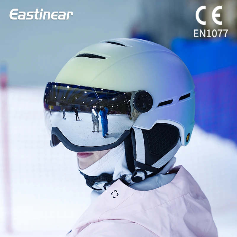 Eastinear's New Snow Goggles, One-piece Ski Helmet, Comfortable and Breathable Outdoor Safety Ski Equipment for Men and Women