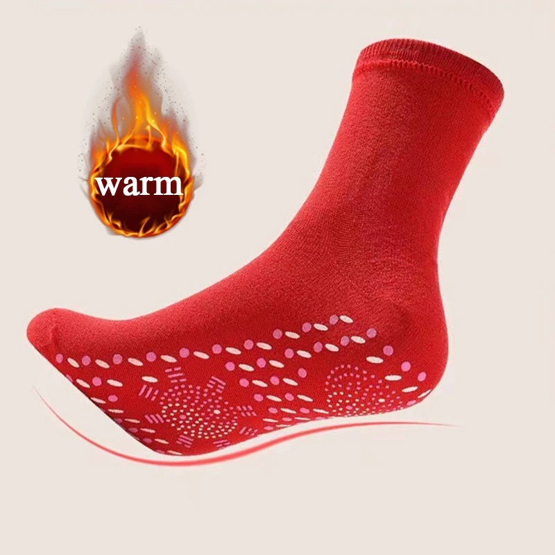 Winter Self-heating Health Care Socks Casual Thermal Stockings Anti-Cold Outdoor Ki Sports Self Heated Massage Man Short Sock