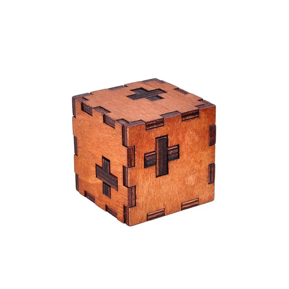 

Intellectual Wood Brain Puzzle Ming Luban Lock Cube DIY Home Party Playing Educational Game Relaxing Challenge