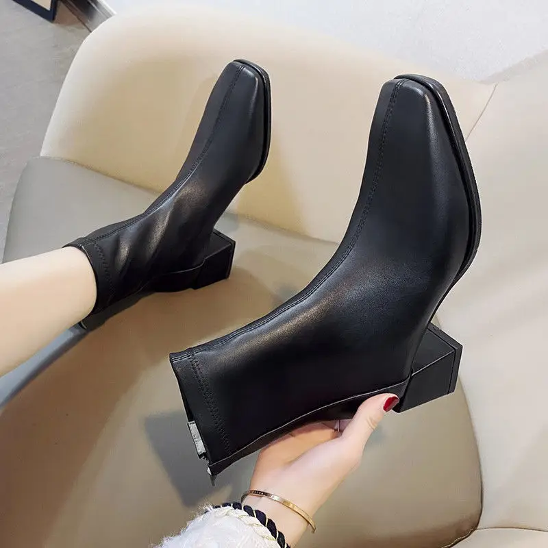 Leather Boots Autum… - image