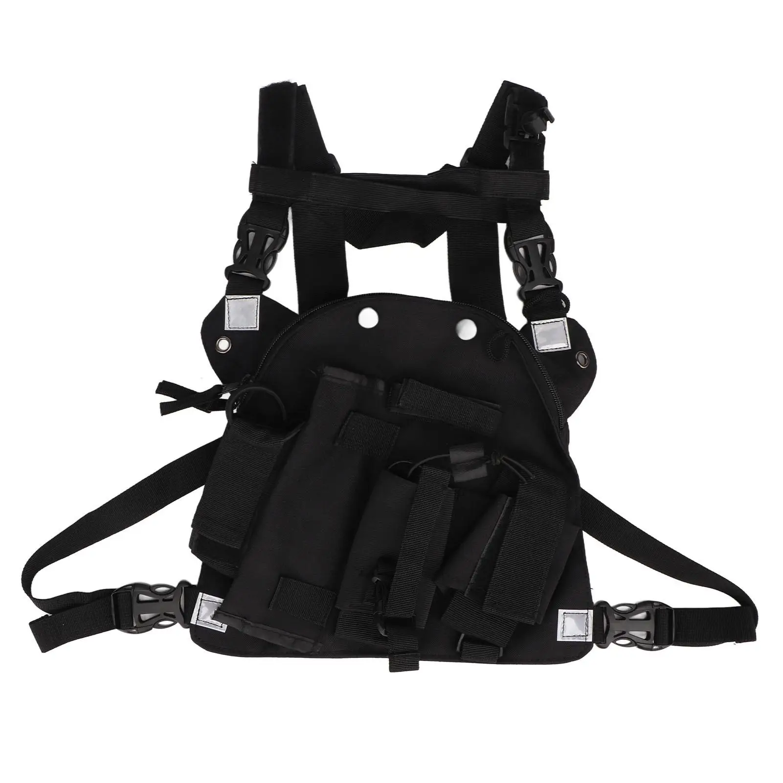 

Universal Walkie Talkie Chest Harness Bag Oxford Cloth Adjustable Shoulder Strap for Outdoor Activities