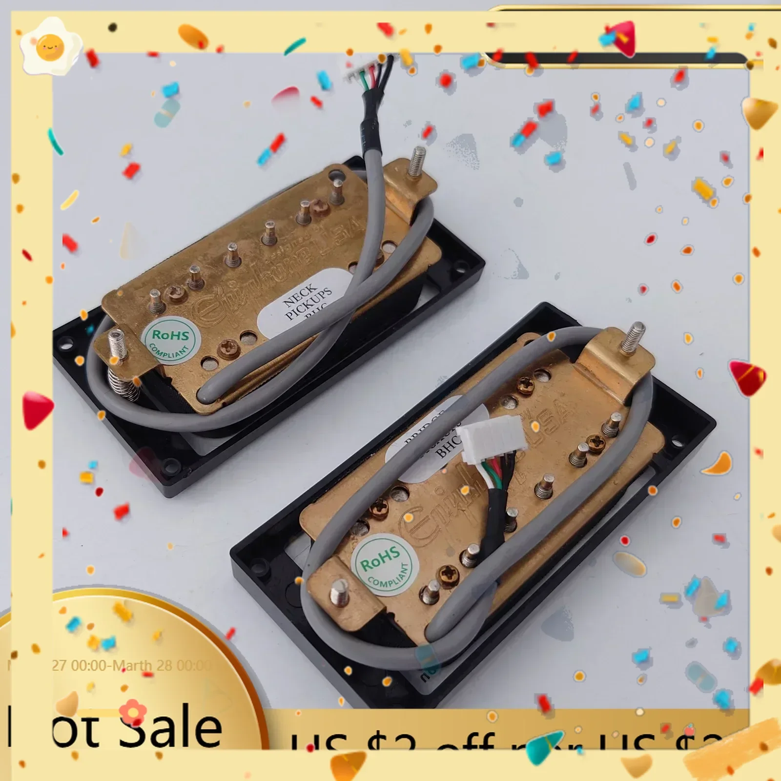 New Hot Sale-Wei Ke Music Store--Guitar Pickups Humbucker Pickups Set with 2V1T 4C Push Pull Wiring Harness For SG Guitar Replac
