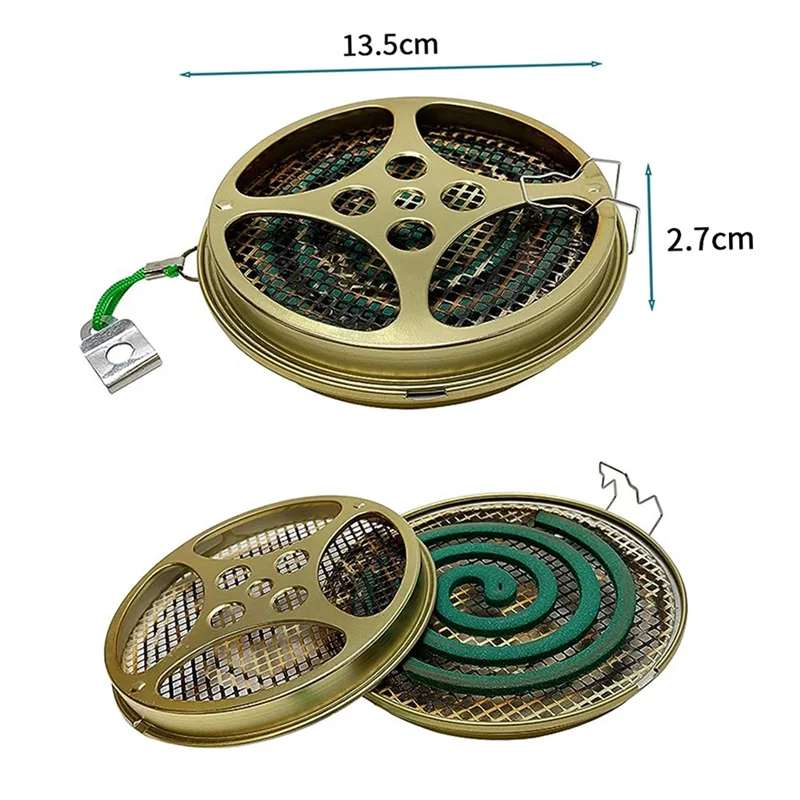 Portable Mosquito Coil Holder-Mosquito Coil & Incense Burner for Outdoor Use,Pool Side,Patio,Deck,Camping,Hiking,Etc,B