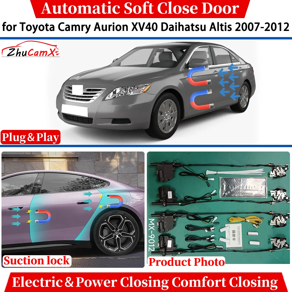 

for Toyota Camry Aurion XV40 Daihatsu Altis 2007-2012 Automatic Soft Close Door Electric Power Comfort Closing Suction lock