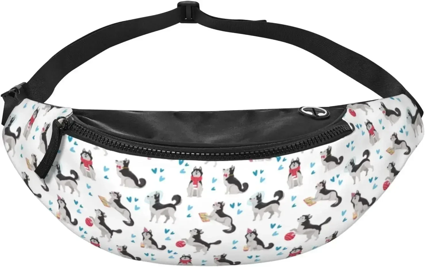 

Crossbody Bags For Women Men - Cartoon Cute Husky Dog Funny Fanny Packsross