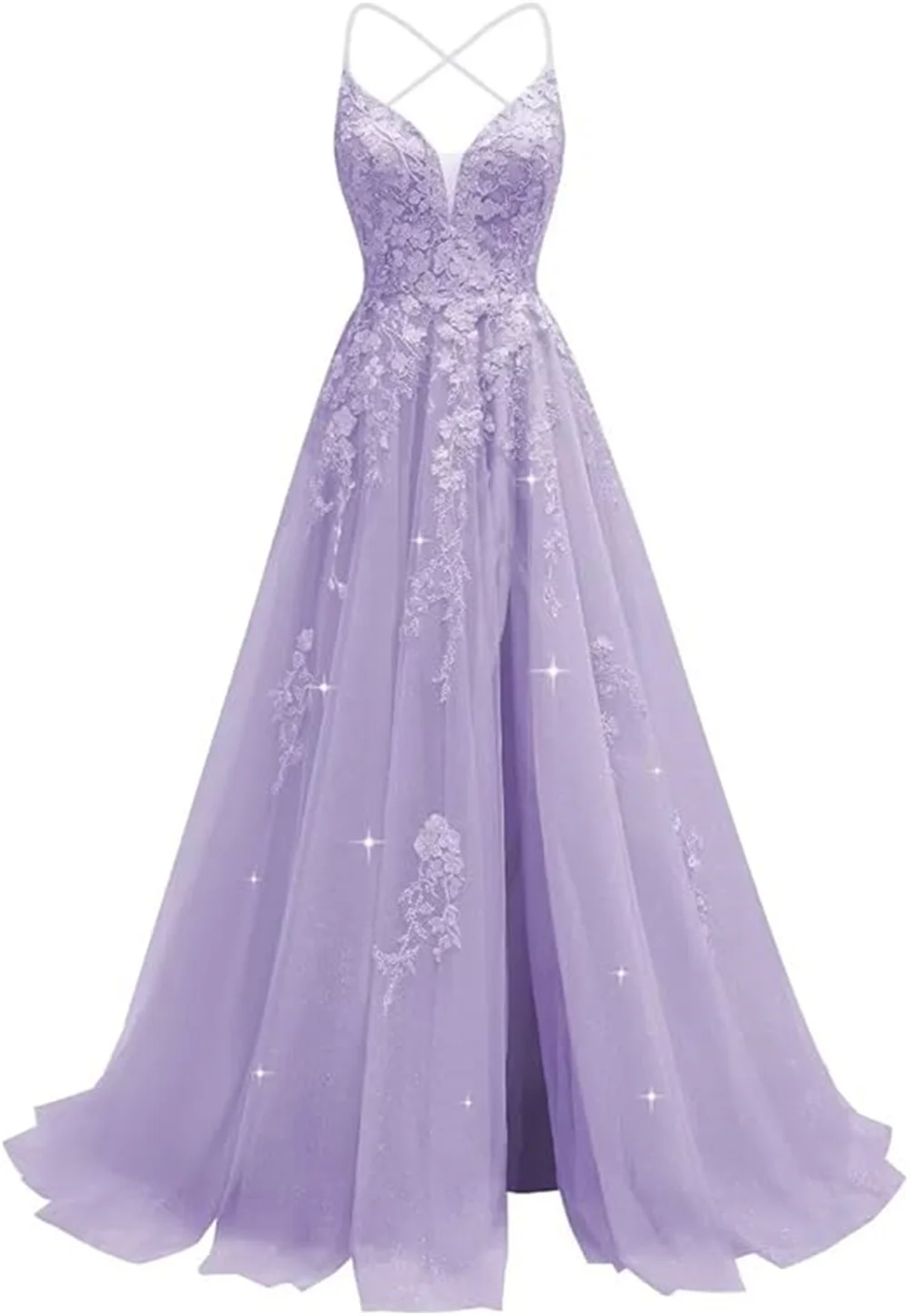 فستان حفلة موسيقية مزين بالدانتيل من التل مخصص طويل على شكل حرف V فستان وصيفة العروس للنساء بأشرطة سباغيتي مشد بدون ظهر فستان سهرة