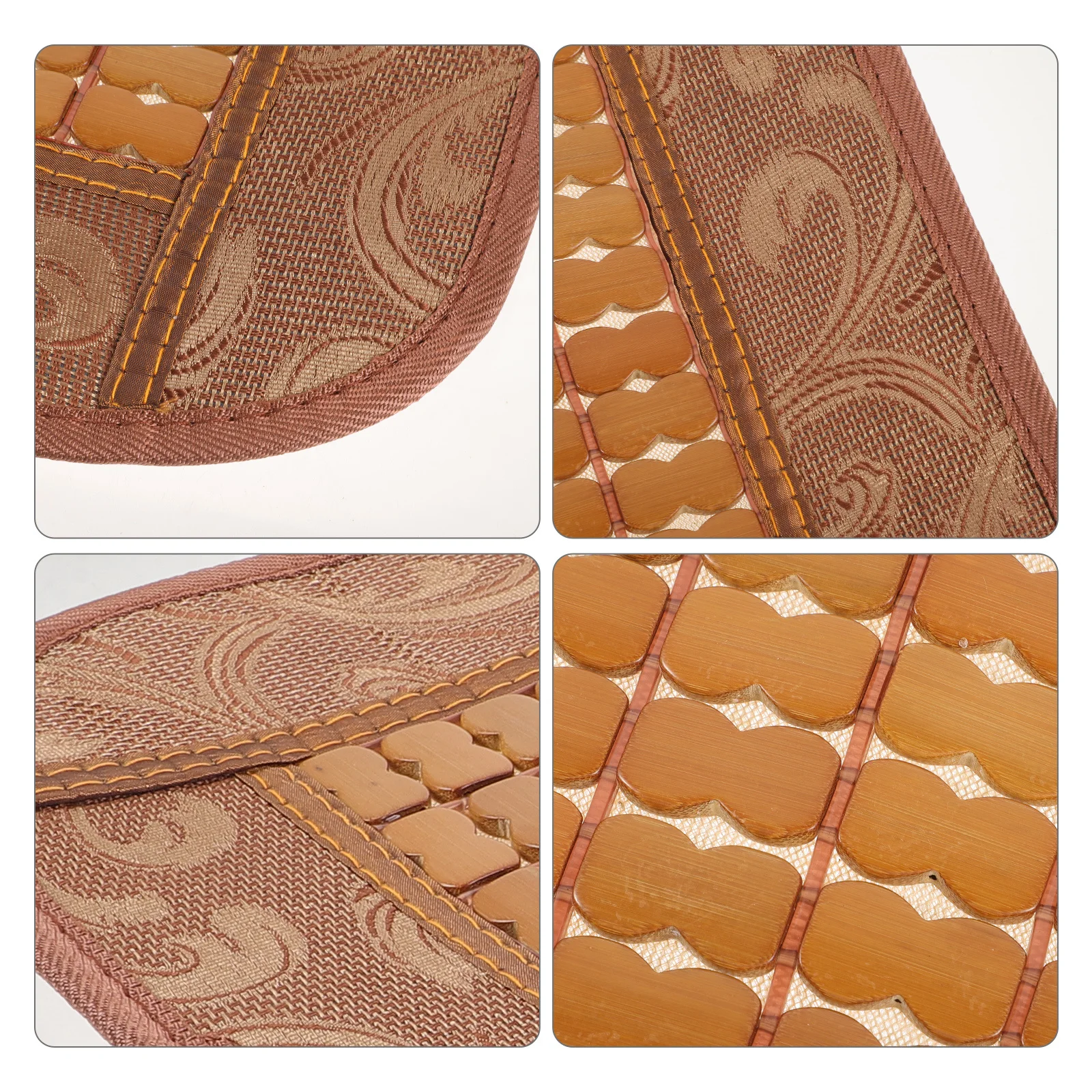 

Summer Seat Mat Bamboo Outdoor Seat Cushion for Dining Chairs Office Car Use Wide Edge Comfortable Non Deformed