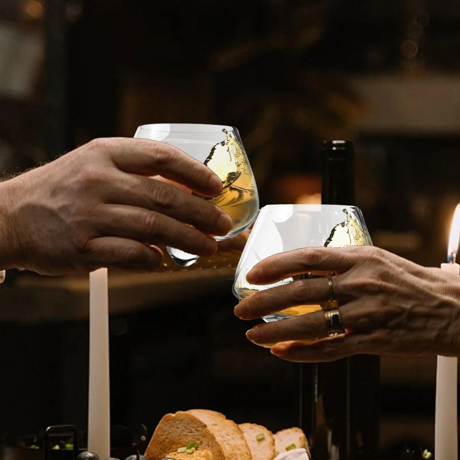 

Бокал для вина без нождя, хрустальная посуда для вина, чашка для питья шампанского для виски, бренди, коктейль, ром, вечеринка, праздник, домашний бар