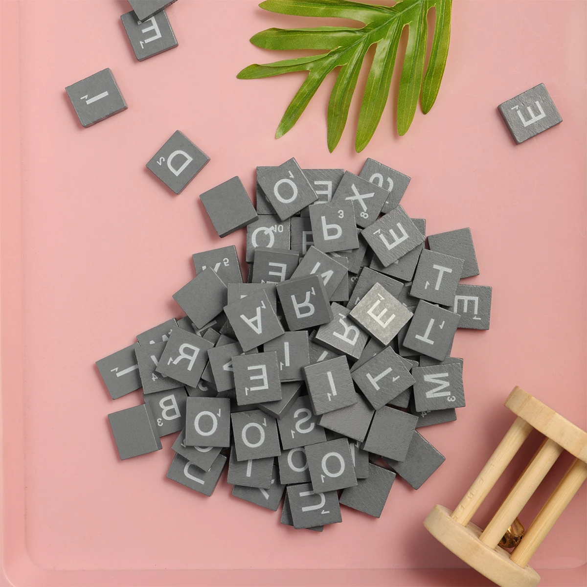 

100pcs Alphabet Puzzle Toy Unfinished Cubes Smooth Surface DIY Crafts Kids Activities Jigsaw Sudoku Games