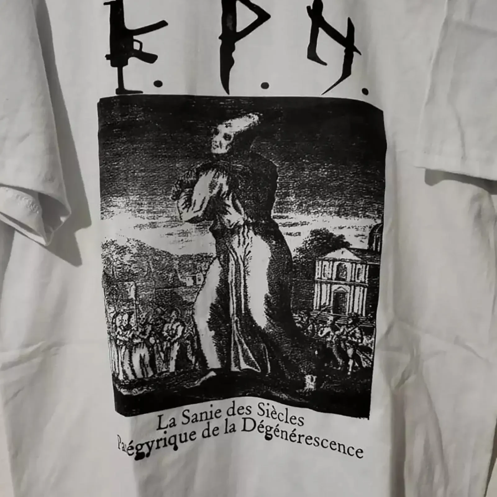 T shirt rara collezione Peste Noire Band tutte le taglie regalo per tifoso vintage Washed streetwear homme Unisex Stretched
