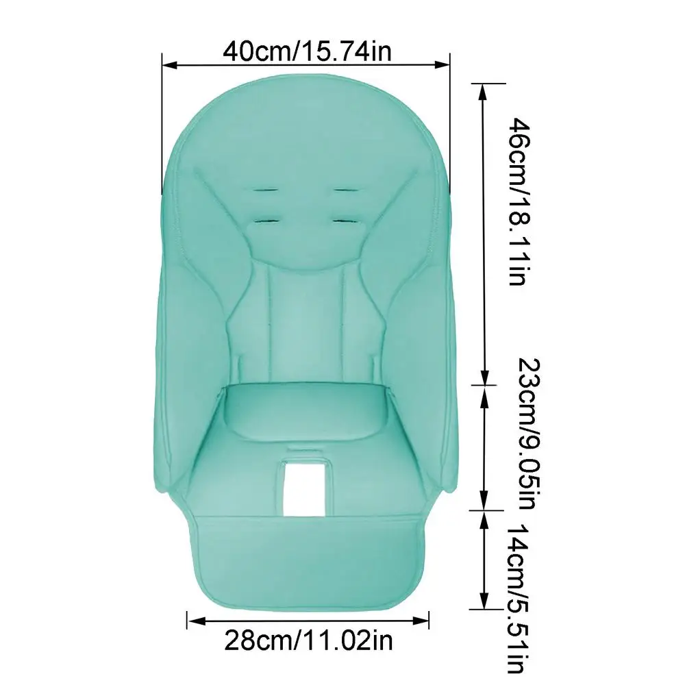 NONE Baby Esszimmer Stuhl Sitzkissen PU Leder Esszimmer Stuhl Abdeckung Kind Esszimmer Sitz Fall Für Peg Perego Für Siesta Zero3 Für Baoneo 3