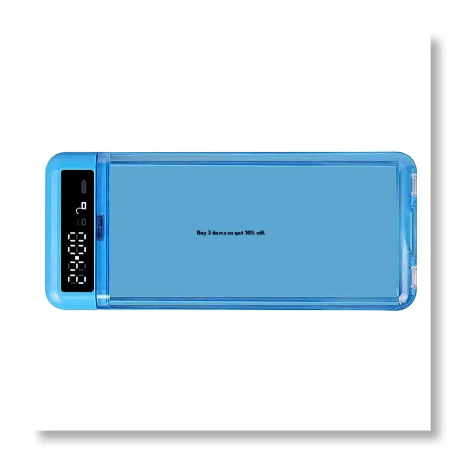 ✱New Phone Lock Box with Timer LCD Display T-Shaped Opening Phone Box Phone Locker Adult Student Self-Discipline Tool A