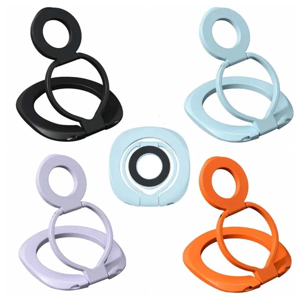 المحمولة مزدوجة الوجهين حامل هاتف مغناطيسي قابل للتعديل قبضة الهاتف البنصر حامل طوي دعم سطح المكتب حامل جوّال بلاستيكي الخليوي #3