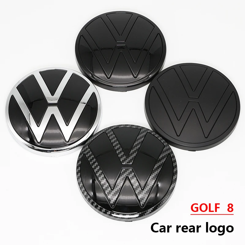 140mm Auto-Front-Emblem, 122mm Heckkofferraum-Emblem, Kühlergrill-Abdeckungslogo und Zubehör für VW Golf 8, Auto-Modifikations-Upgrade-Zubehör – Detail 2