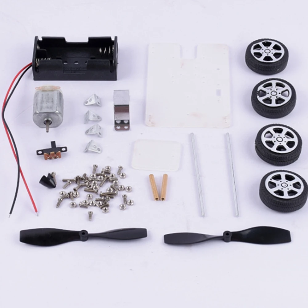 Wissenschaft kleine Produktion Motor Mini Wind Auto Kind Lernspiel zeug DIY Roboter Material Kits Kinder Puzzle montiert elektrisches Spielzeug