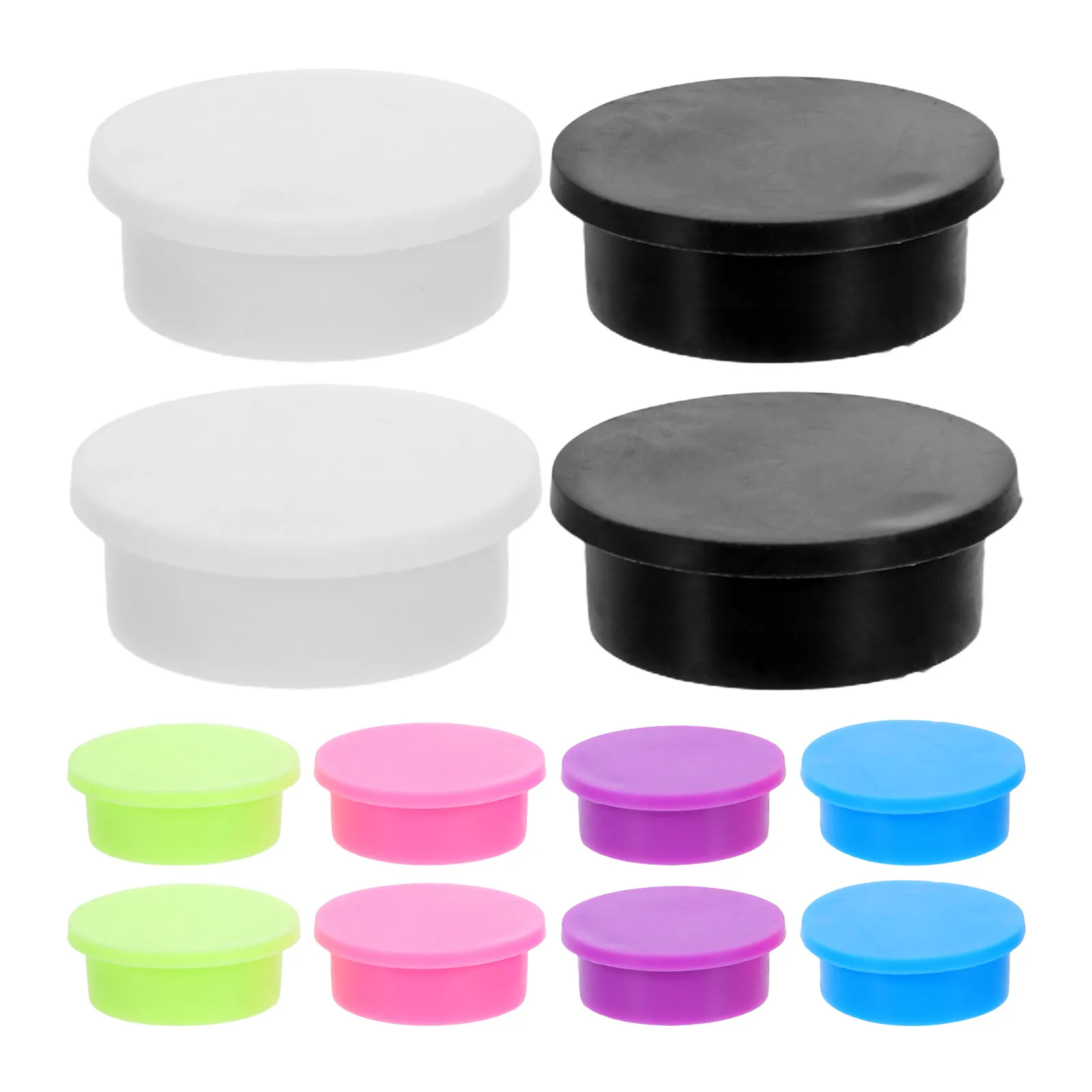 12Pcs Vial Caps Reusable Protective Covers 5Ml Glass Bottles Leakproof Dustproof 6 Colors for Laboratory Peptides Storage and