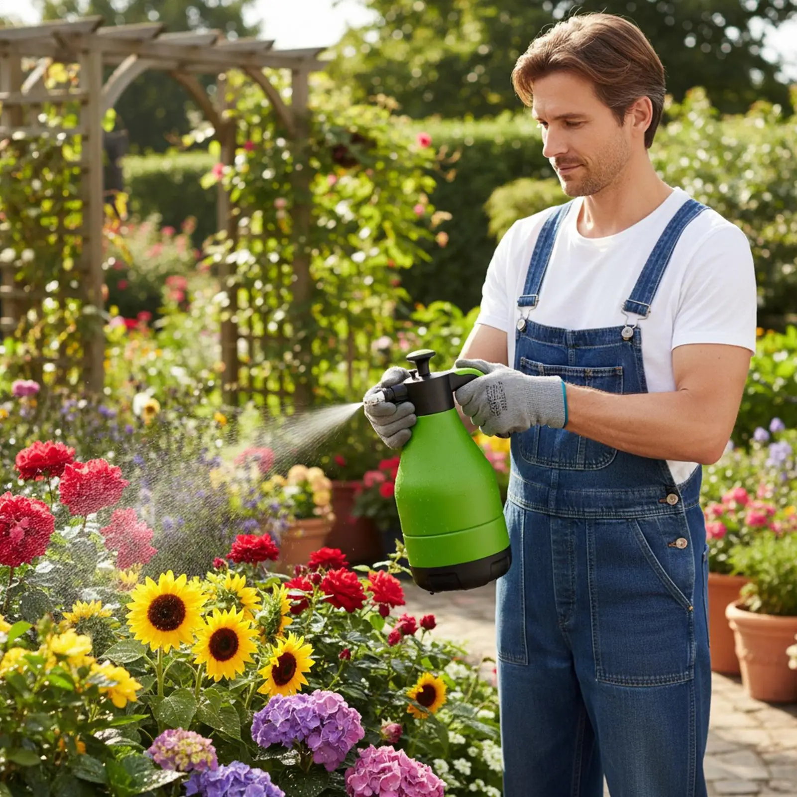 سيارة الصابون رغوة البخاخ 4L ارتفاع ضغط اللاسلكي غسالة الضغط حمض مقاومة السيارات رغوة البخاخ لخرطوم حديقة RV السيارات #6