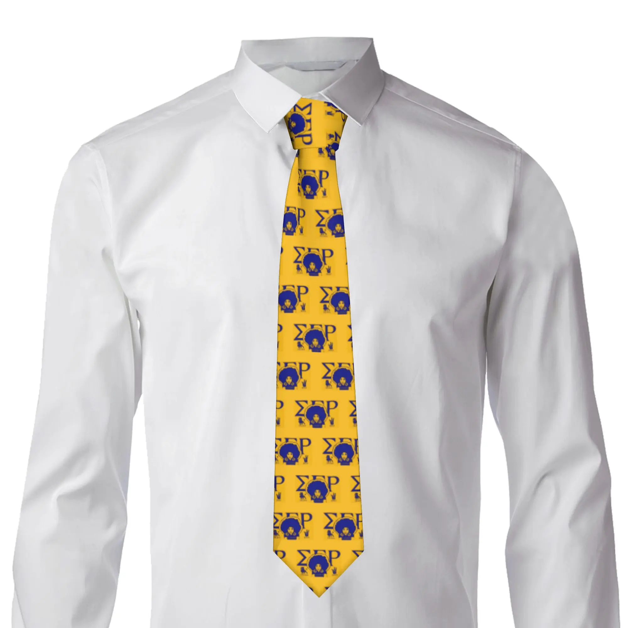 Formal Sigma Gamma Rho  Neck Tie Mens Custom Silk African American Sorority Necktie for Office Cravat