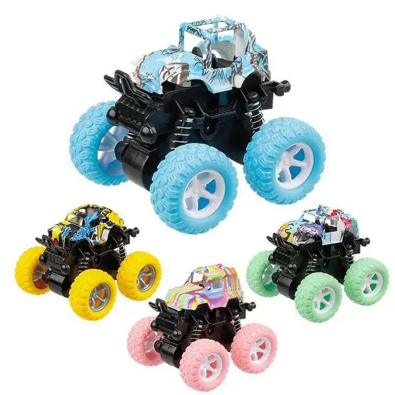 Children's Toy Car  Simulation Four-Wheel Drive Model Vehicle Cool Shape Mini Car Toy for Park Kindergarten School and Home