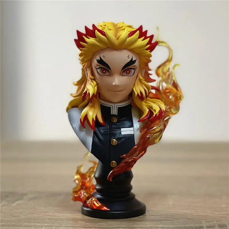 Anime Demon Slayer Kimetsu No Yaiba Gk Action Figure Rengoku Kyoujurou Pvc Figurine Toys Figure Dolls Cool Model Children Gift