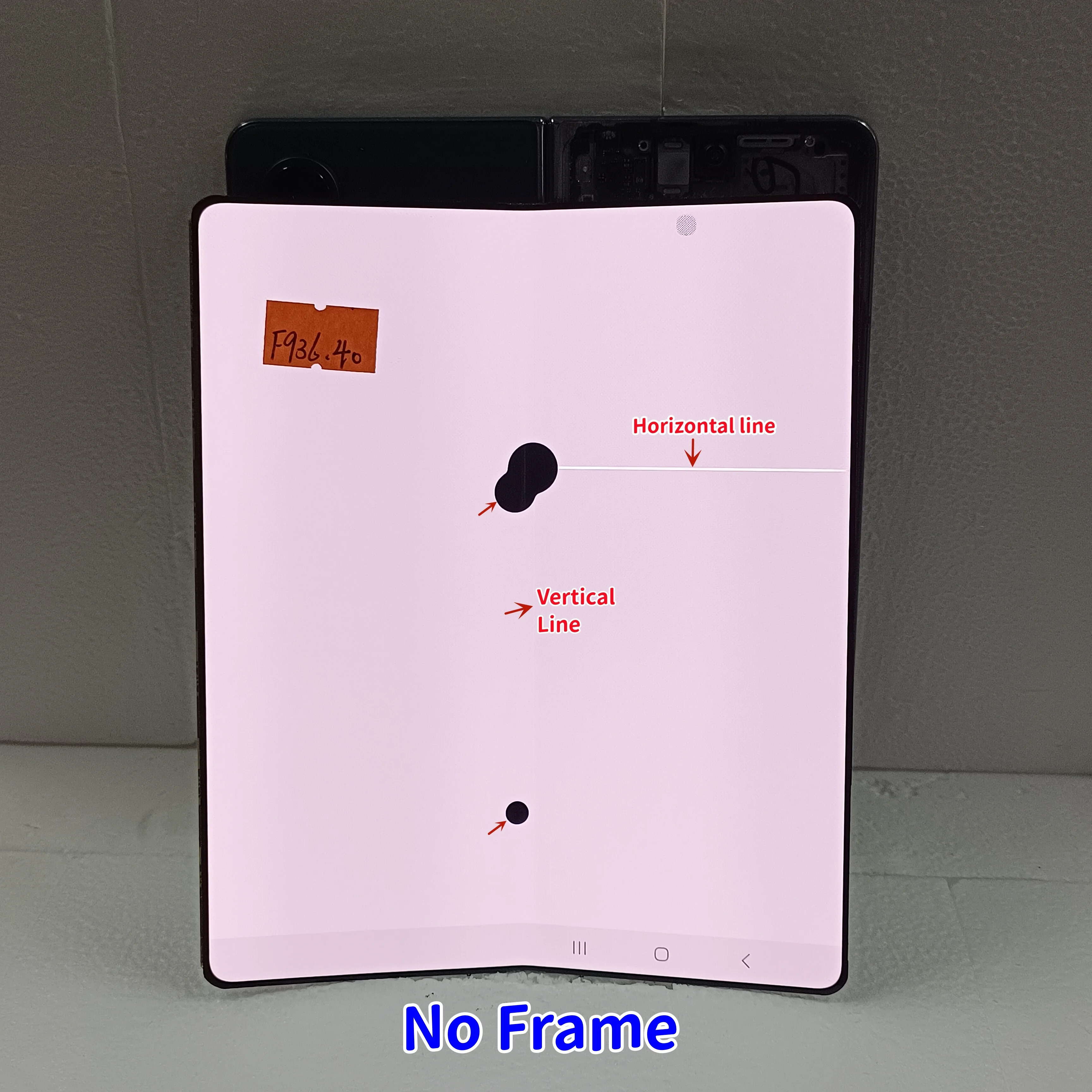 Amoled para samsung z fold 4 SM-F9360 f936 display lcd painel de toque tela interna digitador assembléia peças reposição com defeito