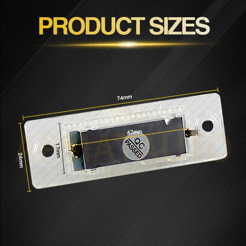 2 قطعة Canbus LED رقم الترخيص لوحة ضوء مصباح أبيض لشركة فولكس فاجن توران جولف العلبة جيتا MK5 T5 باسات سكودا سوبر 1 اكسسوارات السيارات #2