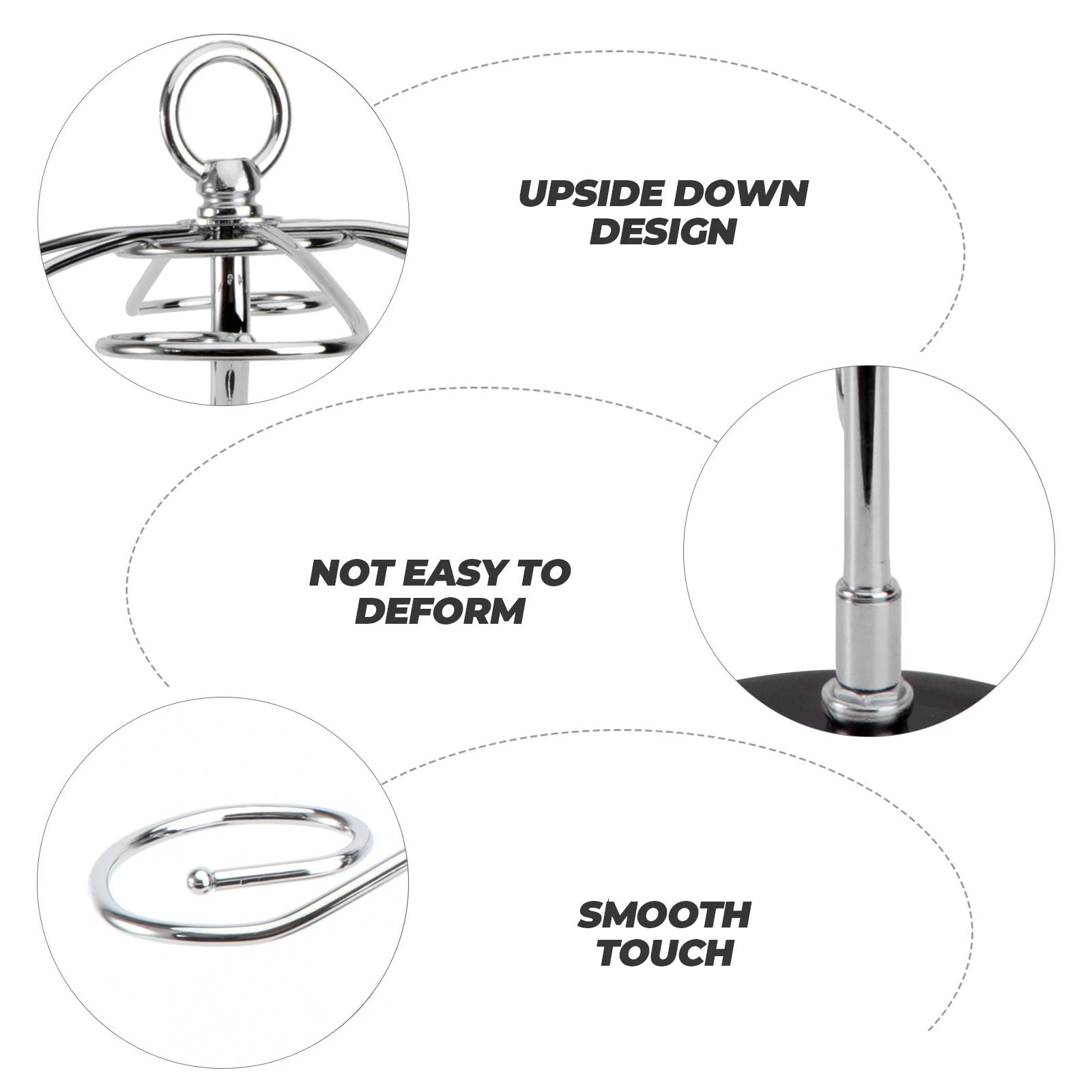 

1pc Glass Rack Holder Goblet Stand Stylish Wrought Iron Display Shelf Household Fine Polished Organizer Stemware Decor