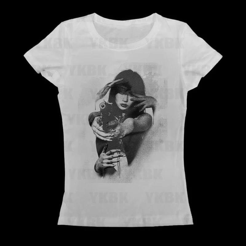 Mode Y2K Japanische Anime Muster T-shirt Nette Casual Hip-hop Harajuku Mädchen Straße Tragen Grafik Kurzarm Frauen Oansatz tees