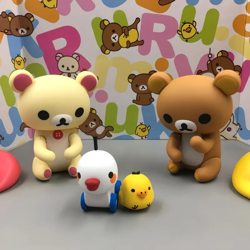 

Cute Rilakkuma Korirakkuma Bear Pvc Action Figure Model Toys Set Dolls Kids Children Birthday Gifts Toy