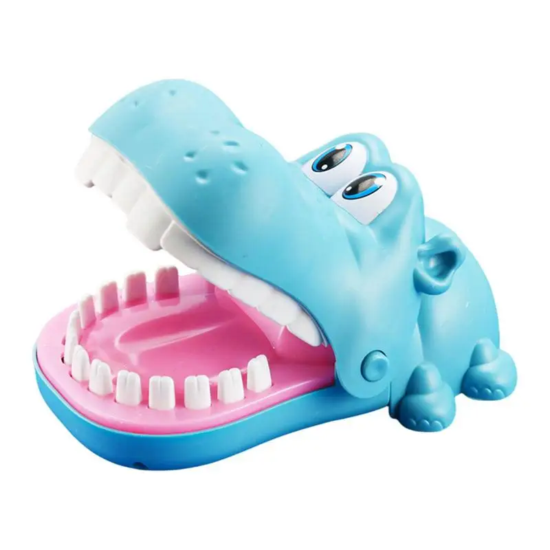 Biting Finger Hippo Toy Interactive Mouth Biting Hand Kid Reaction Game Large Mouth Biting Finger Hippo Dentist Toy Family