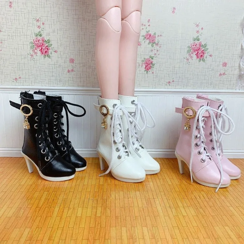 1/3 BJD Doll PU Scarpe in pelle 60cm Doll Stivali lunghi al ginocchio Tacco alto Scarpe da principessa Accessori per bambole Giocattoli per ragazze Regalo di compleanno