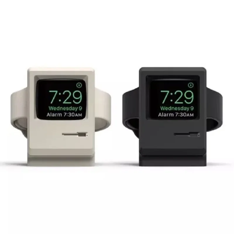 1 Stück Einfacher Halter für Apple Watch Series 6 SE 5 4 3 2 1, Standfuß für Nachttisch, Reparaturhalter, PC-Ladestation für Zuhause