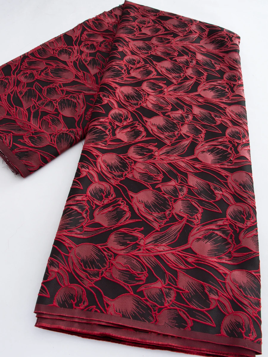 

Новейшая ткань из жаккардового кружева брокад, французское кружево, 5 ярдов, высококачественная нигерийская кружевная ткань для праздничных платьев TY4773