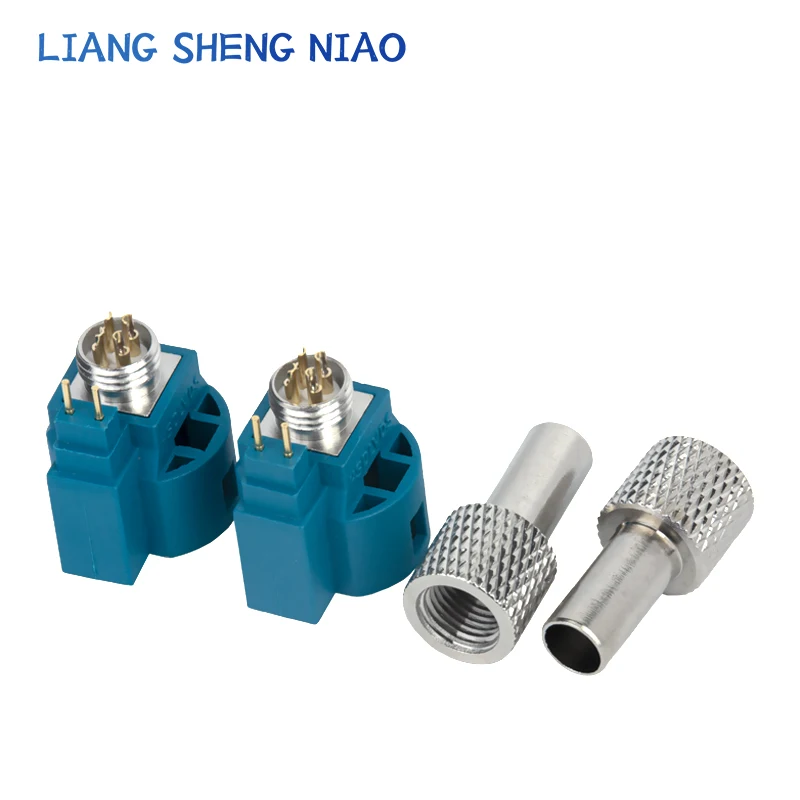 Hsd/Lvds 4+2P Wire-End Straight Male Fakra Car Connector Hd Camera Fora