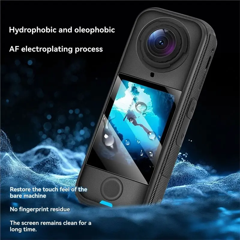 High Clarity Scratch-Resistant Screen Protector For X4AIR- Essential Accessory For Action Video Cameras-A86G