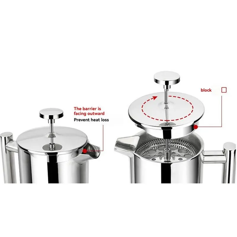 2x-stainless-steel-french-press-coffee-maker-600ml-double-wall-insulated-french-press-tea-brewer-coffee-press-a54q