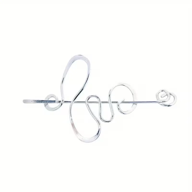 Schlichtes Design, unregelmäßig geformte Haarspange aus Legierung, vielseitiger und eleganter Haarschmuck für Damen im Alltag. – Detail 1