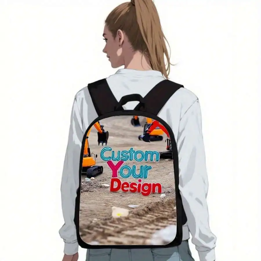 

Customizable Excavator Backpack Large Capacity Adjustable Strap Lightweight Polyester Zipper Closure