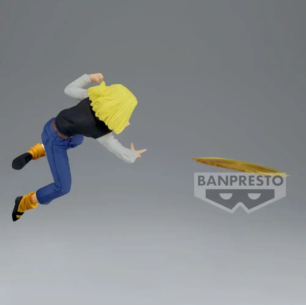 Original BANDAI Banpresto G Materia Dragon Ball Android 18 PVCอะนิเมะตัวเลขAction Figureของเล่นคริสต์มาสของขวัญ