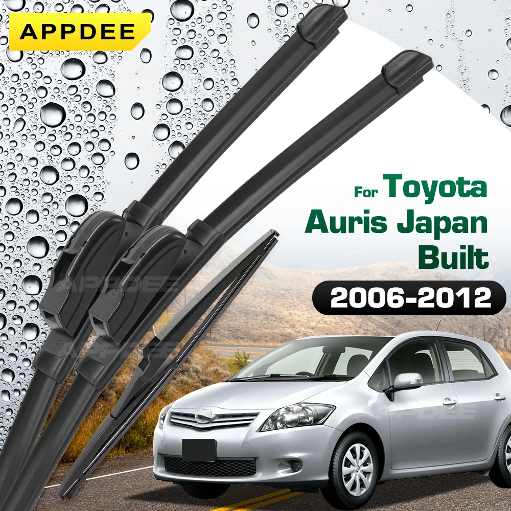 

Для Toyota Auris MK1 2006-2012 японский стеклоочиститель из силикона и резины, передние и задние щетки стеклоочистителя, щетка для лобового стекла
